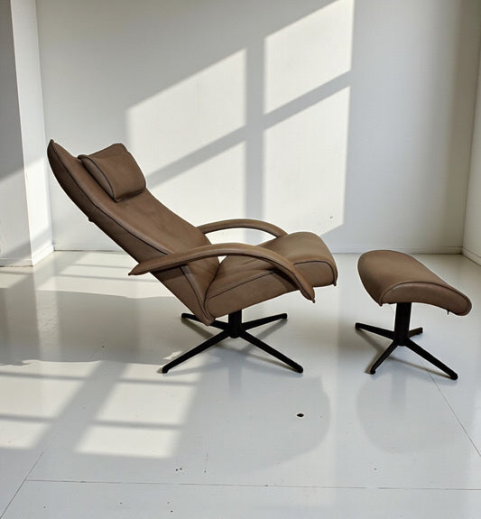 PENT BRUKT | Brunstad Delta Motion lenestol m/ krakk i brunt