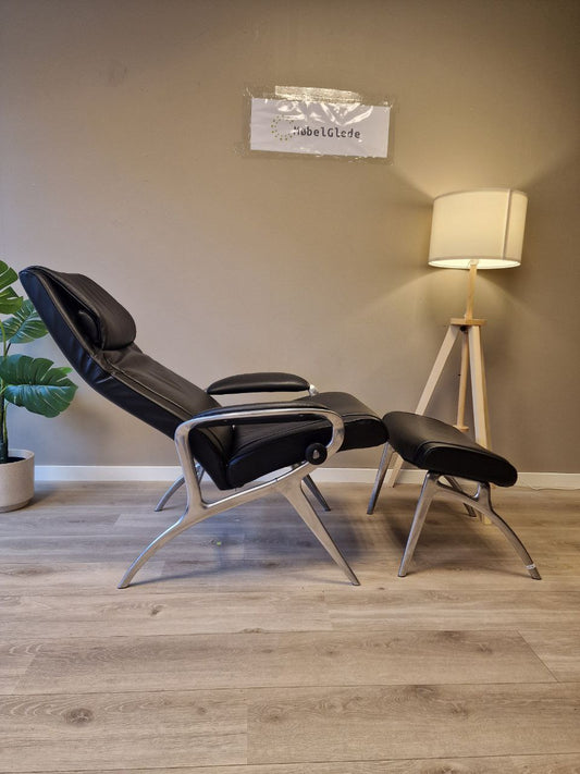Brukt Stressless You James lenestol m/krakk i svart - sidevisning