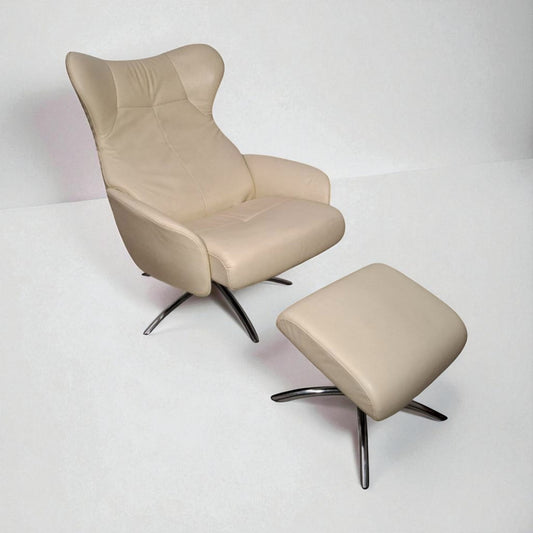 Stordal Lenestol med Krakk – Komfort og Stil | MøbelGlede