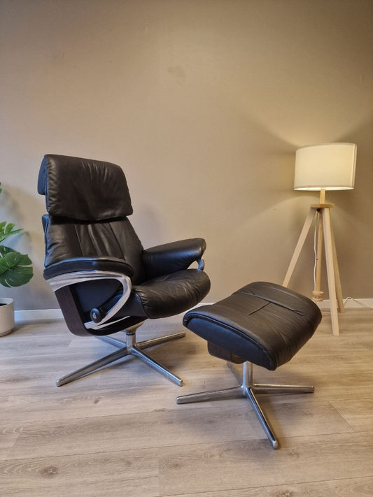 Stressless Ruby lenestol m/krakk i sort