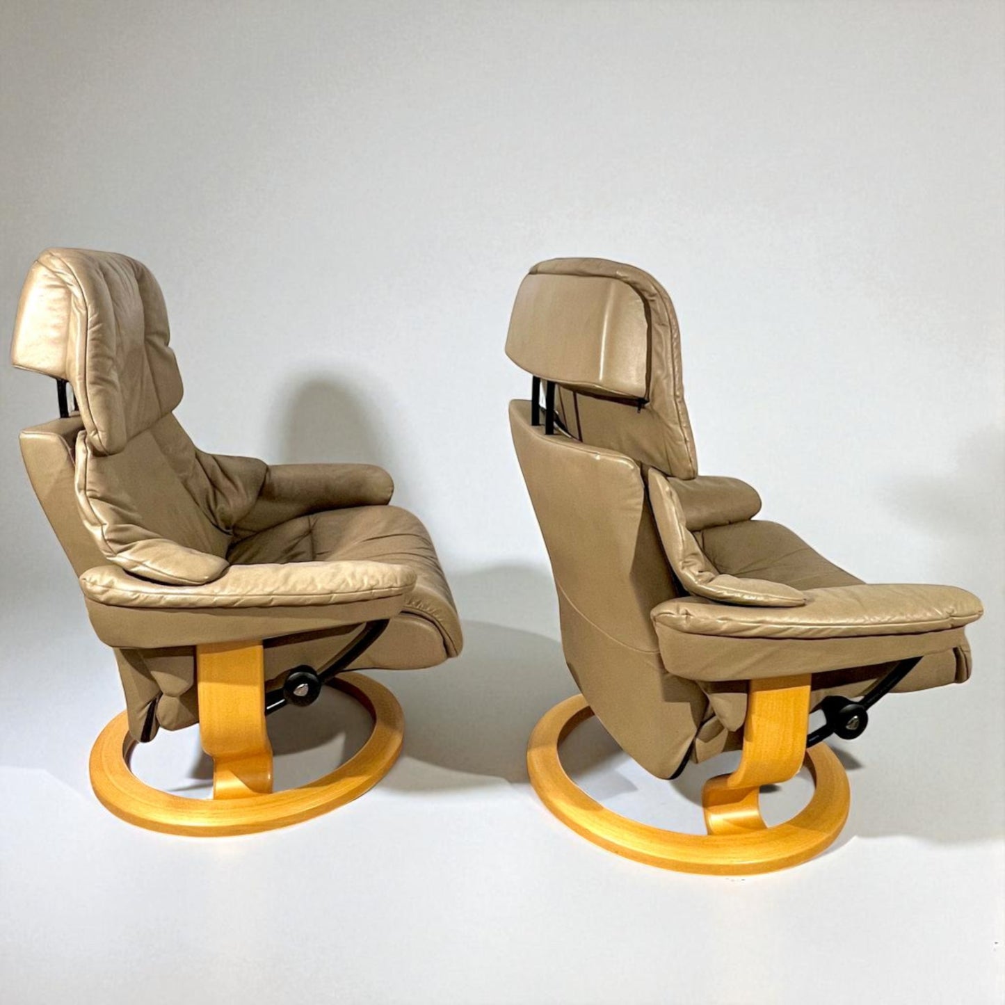 2stk Stressless Reno (L) m/1 krakk og 1 puff