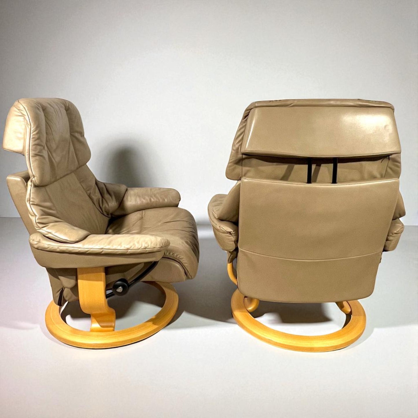 2stk Stressless Reno (L) m/1 krakk og 1 puff