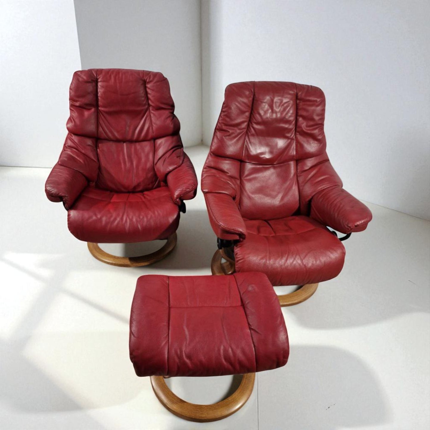 2stk Stressless Reno (L) m/ 1 krakk