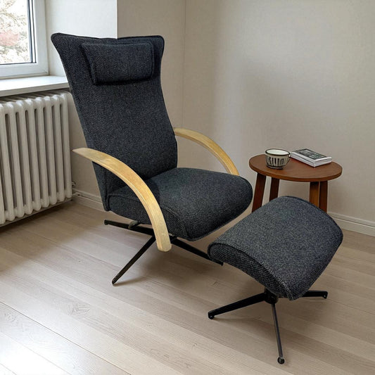 Brunstad® Delta Motion Wood lenestol med fotskammel