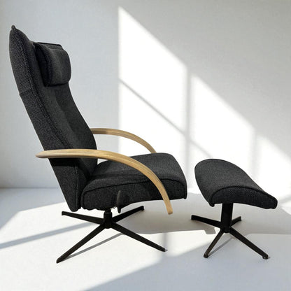 Brunstad® Delta Motion Wood lenestol med fotskammel