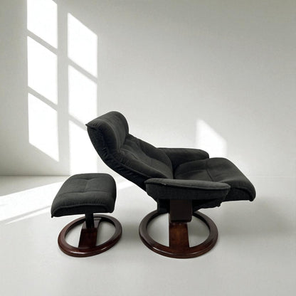 Hjellegjerde® lenestol med krakk – Komfort og ergonomi | MøbelGlede
