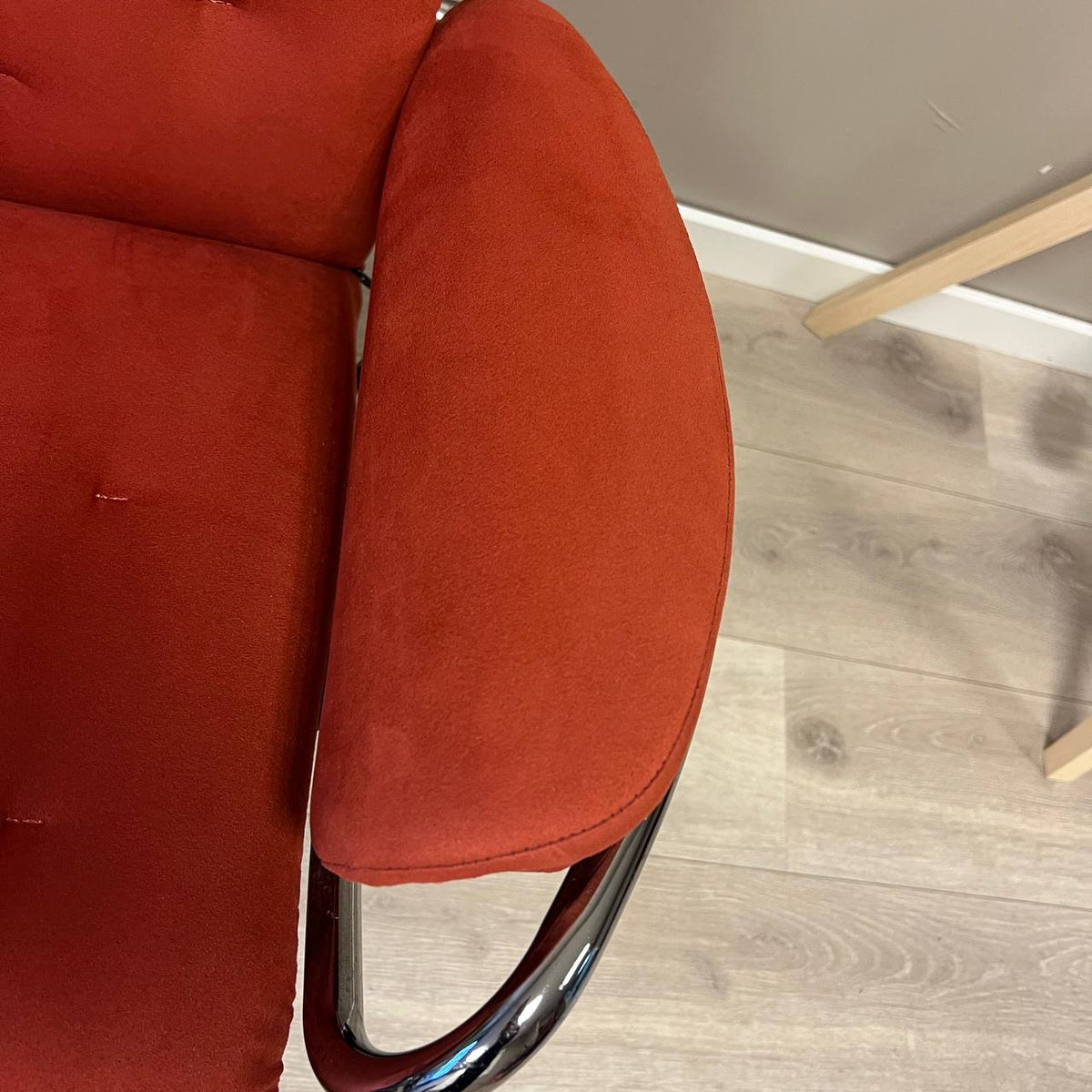 Stressless Metro lenestol m/krakk i rød velour