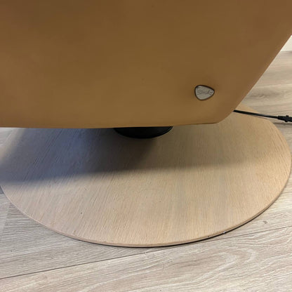 Stressless Sam elektrisk lenestol i beige skinn – varme og massasje