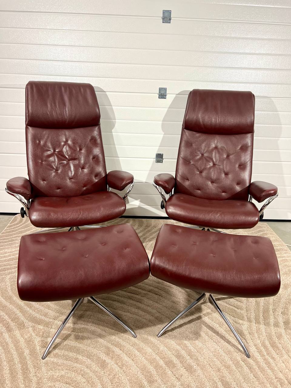 2stk Stressless Metro (M) m/ 2 krakk