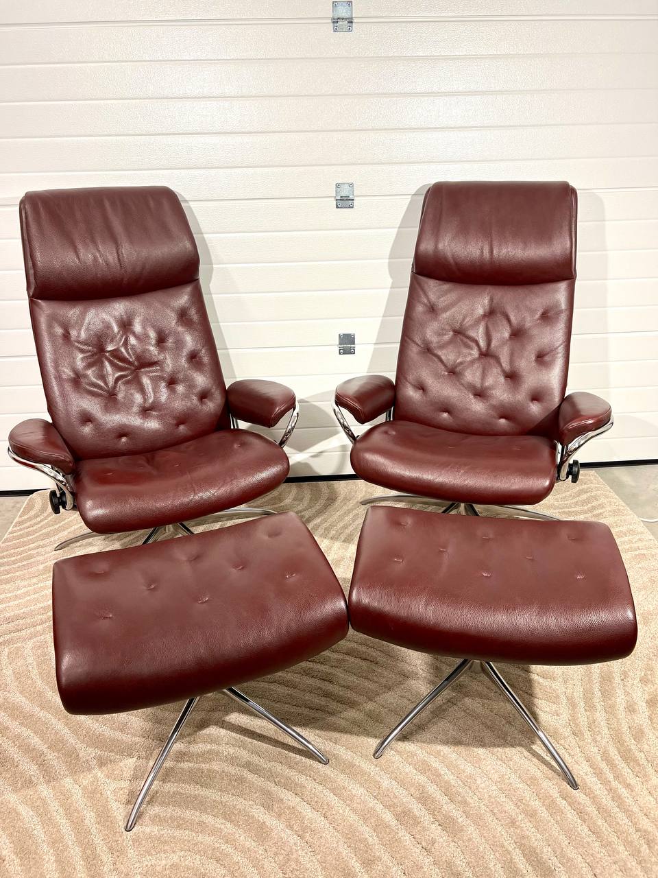 2stk Stressless Metro (M) m/ 2 krakk