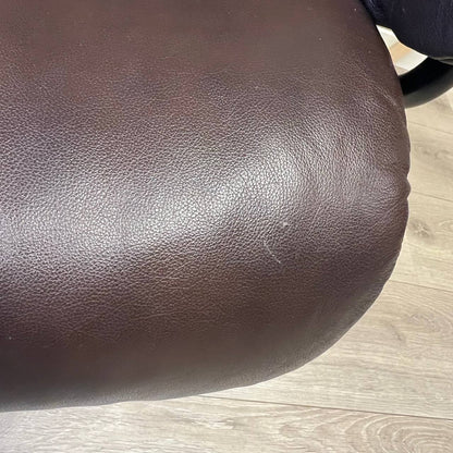 Stressless Reno lenestol m/krakk i brunt skinn
