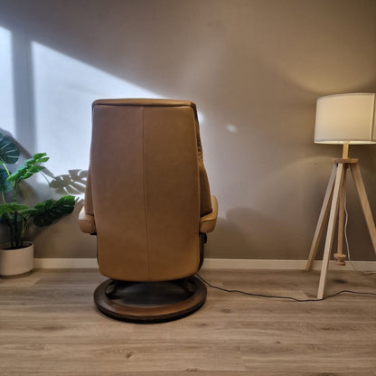 Stressless View elektrisk lenestol m/integrert fothviler i beige skinn