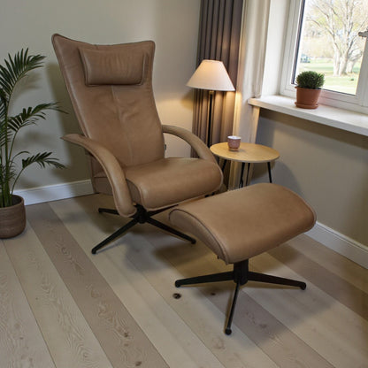 PENT BRUKT | Brunstad Delta Motion lenestol m/ krakk i brunt