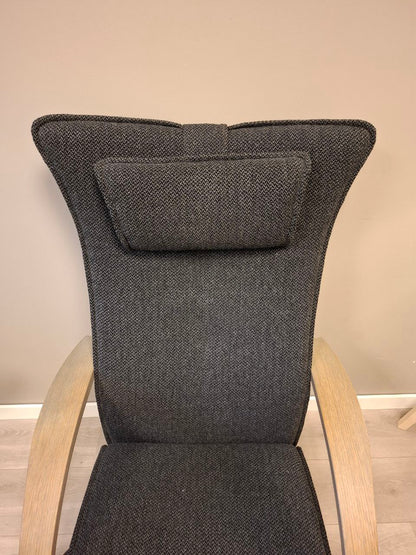 Brunstad® Delta Motion Wood lenestol m/krakk i grå