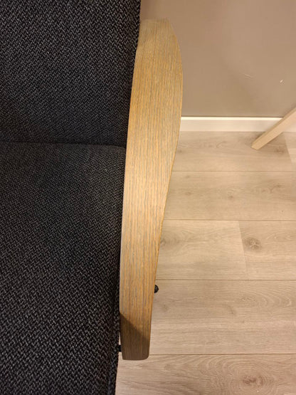 Brunstad® Delta Motion Wood lenestol m/krakk i grå