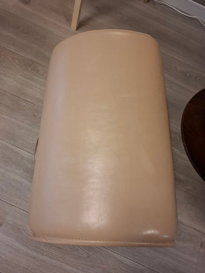 Brunstad Delta Swing lenestol m/krakk Lyst beige skinn