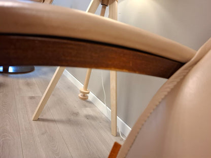 Brunstad Delta Swing lenestol m/krakk Lyst beige skinn