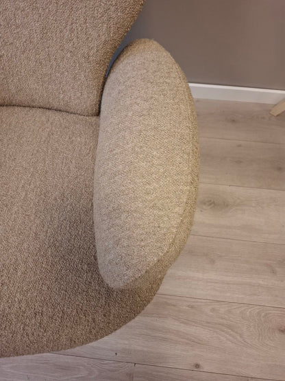 Brunstad SPLIT lenestol m/krakk i offwhite teddy
