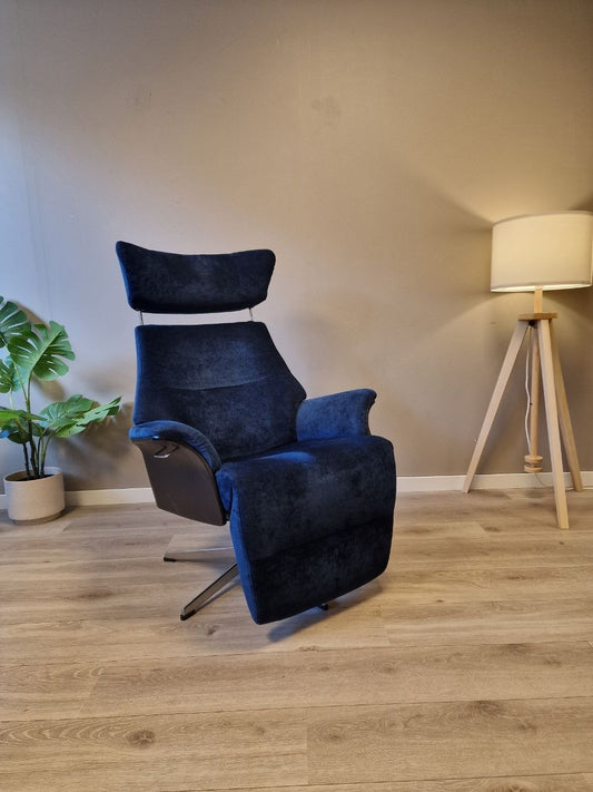 Conform Air lenestol i blå velour tekstil