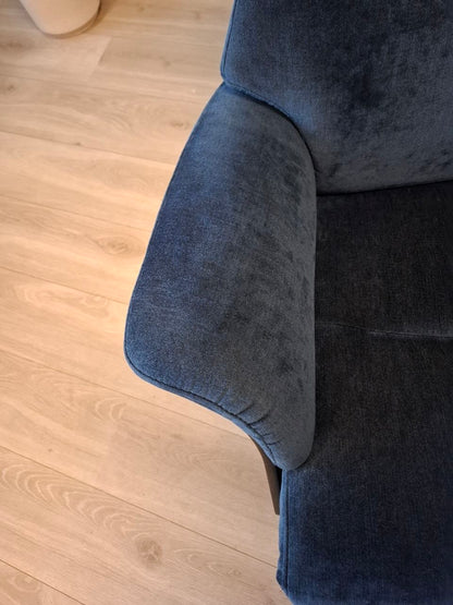 Conform Air lenestol i blå velour tekstil