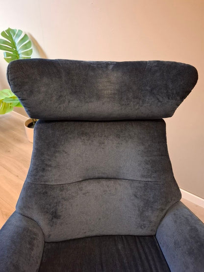 Conform Air lenestol i blå velour tekstil