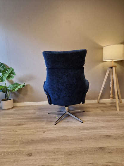Conform Air lenestol i blå velour tekstil