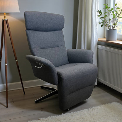 Conform Master Lenestol i Grå Tekstil – Ergonomisk Recliner | MøbelGlede