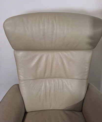 Conform Master Recliner lenestol i grå skinn – Eksklusiv komfort hos MøbelGlede