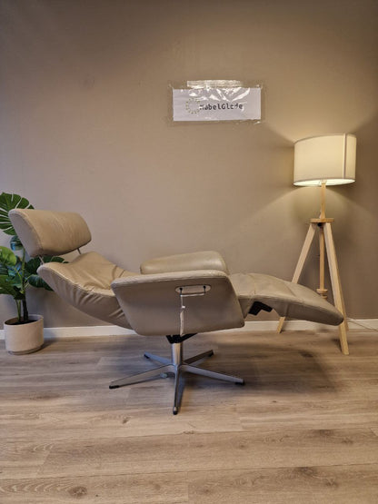 Brukt Conform Master Recliner / lenestol i grå - sidevisning