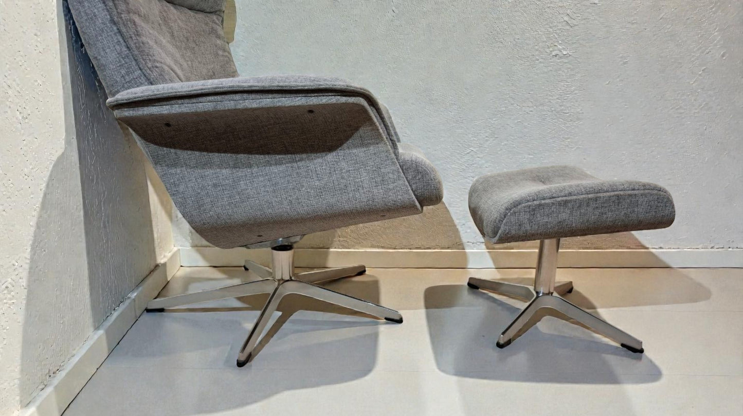 Conform Prime Lenestol m/krakk | Grå tekstil