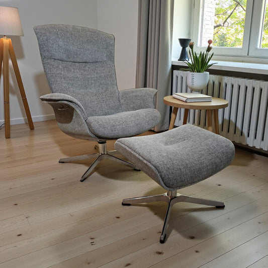 Conform Prime Lenestol m/krakk | Grå tekstil