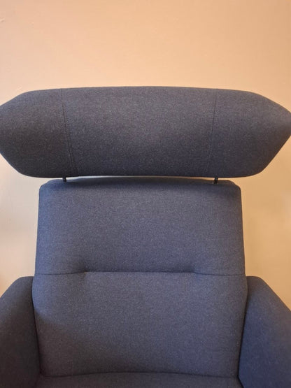 Conform Relieve lenestol m/krakk i marineblått stoff