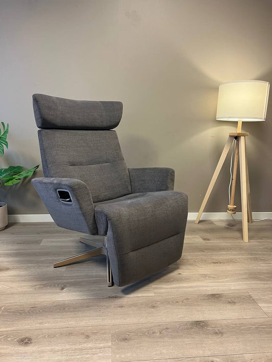 Conform Relieve Recliner/ lenestol i mørk grått tekstil