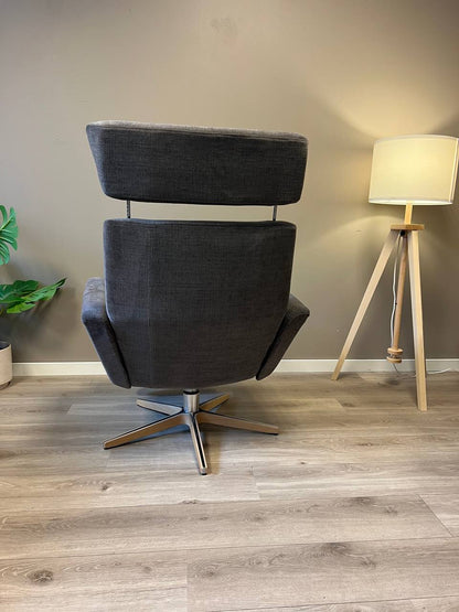 Conform Relieve Recliner/ lenestol i mørk grått tekstil