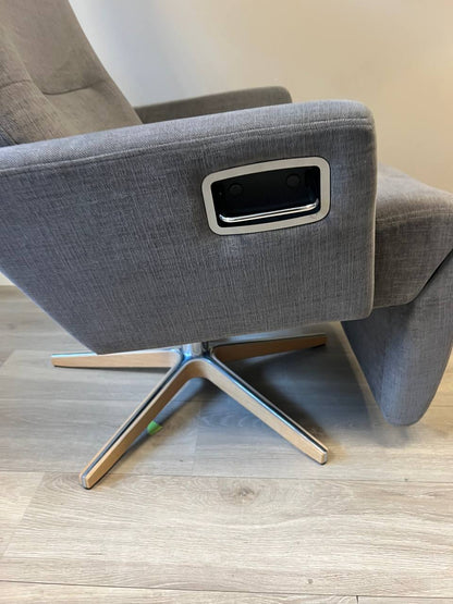 Conform Relieve Recliner/ lenestol i mørk grått tekstil
