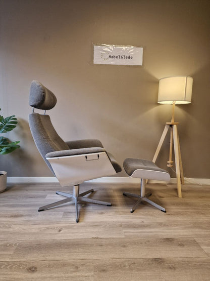 PENT BRUKT | Conform Timeout lenestol med krakk i Grå