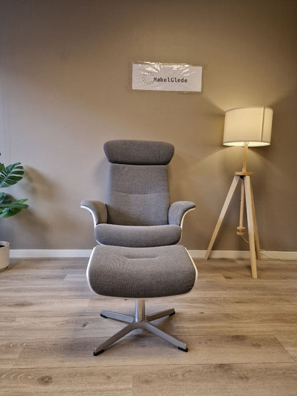 PENT BRUKT | Conform Timeout lenestol med krakk i Grå