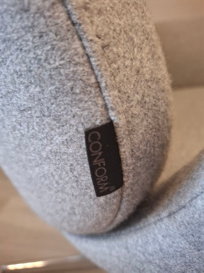 Conform Turtle lenestol m/krakk i grå tekstil
