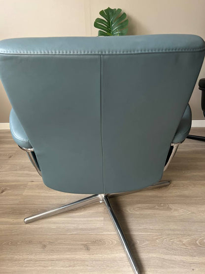 Ekornes Stressless Berlin Lav lenestol i petrol