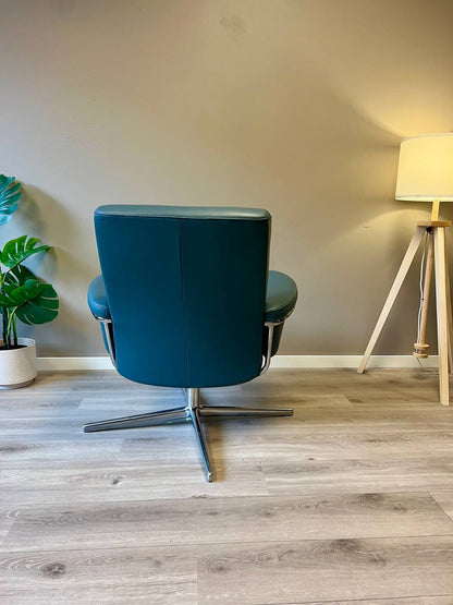 Ekornes Stressless Berlin Lav lenestol i petrol