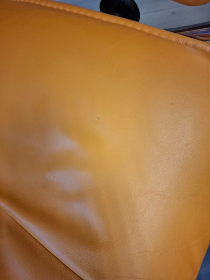 PENT BRUKT | Ekornes Stressless City lenestol med krakk i oransje