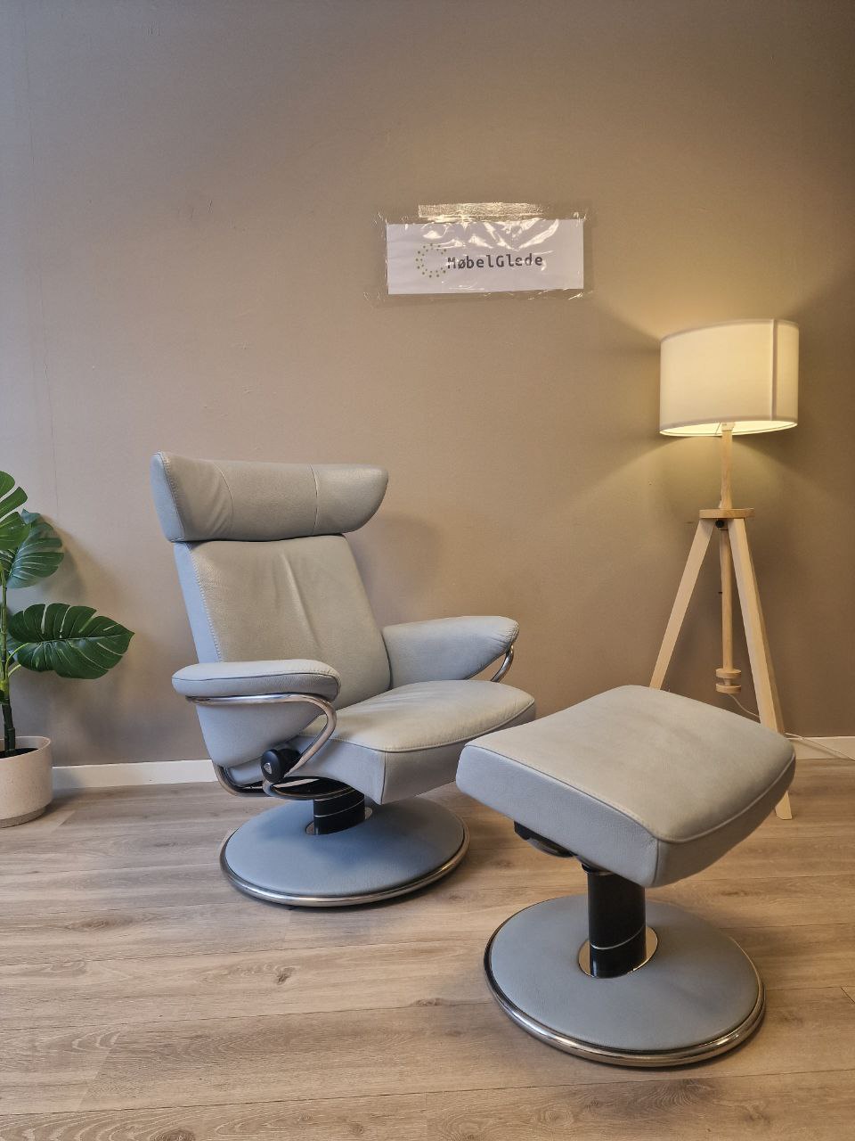 PENT BRUKT | Ekornes Stressless Jazz lenestol m/krakk i blå