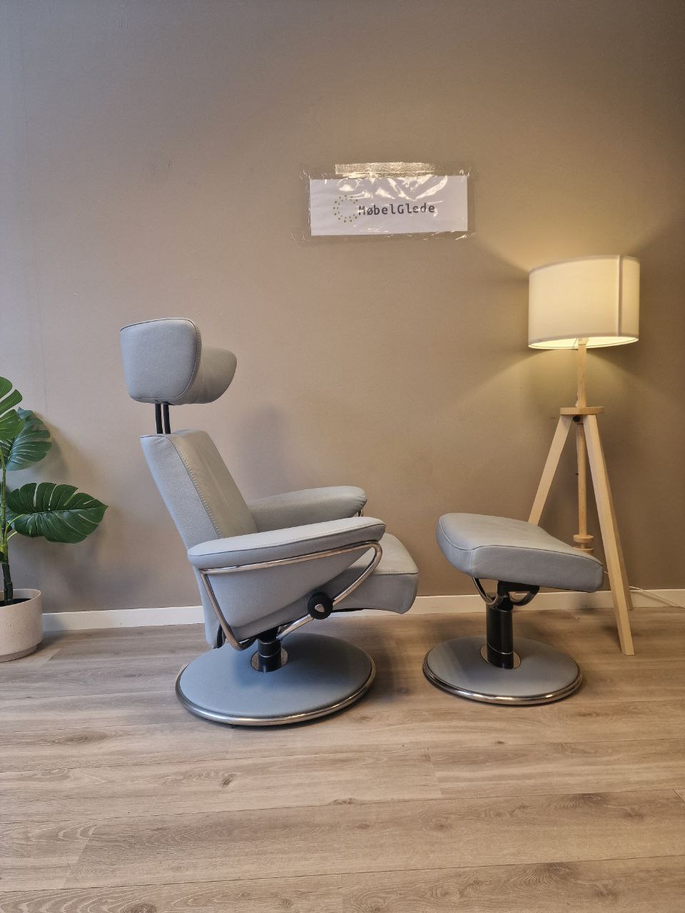 PENT BRUKT | Ekornes Stressless Jazz lenestol m/krakk i blå