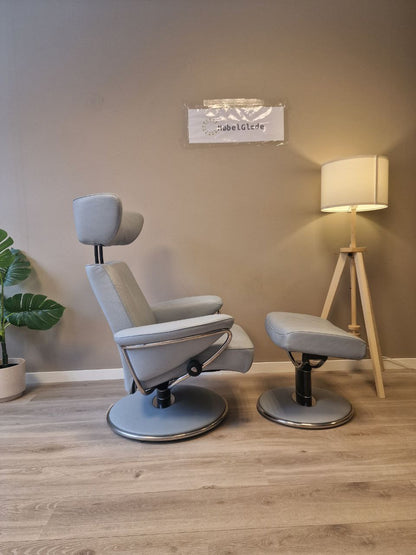 PENT BRUKT | Ekornes Stressless Jazz lenestol m/krakk i blå
