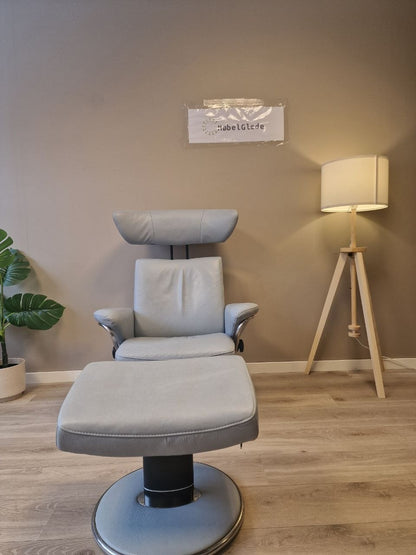 PENT BRUKT | Ekornes Stressless Jazz lenestol m/krakk i blå
