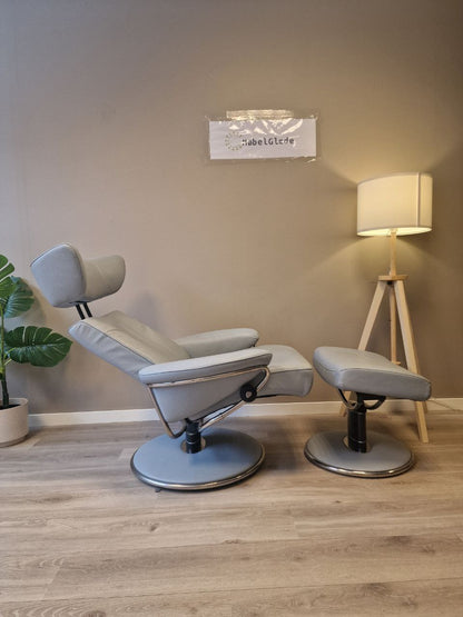 PENT BRUKT | Ekornes Stressless Jazz lenestol m/krakk i blå