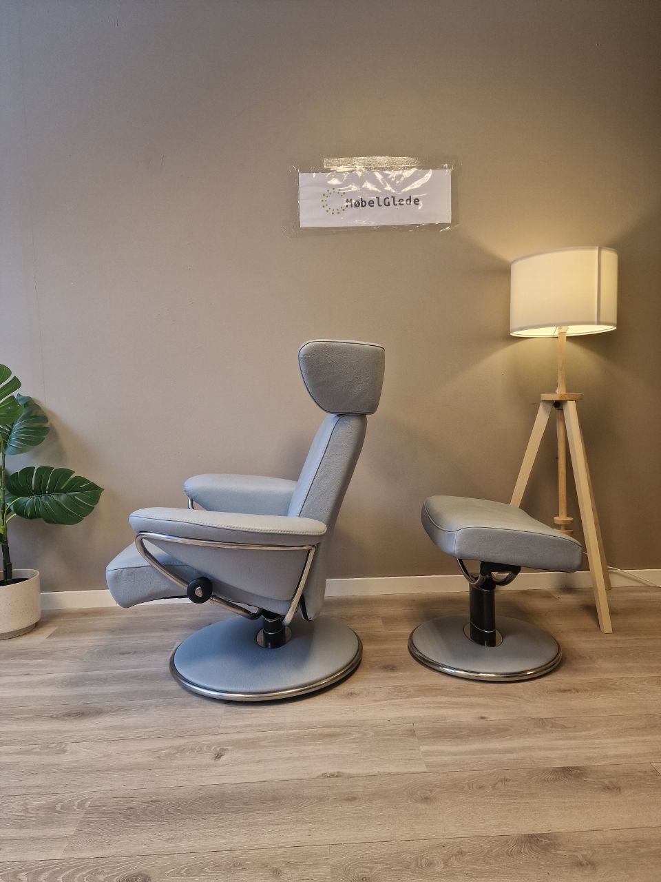 PENT BRUKT | Ekornes Stressless Jazz lenestol m/krakk i blå