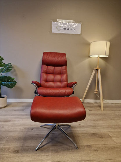 Stressless London lenestol m/krakk i rød