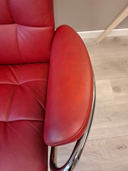 Stressless London lenestol m/krakk i rød