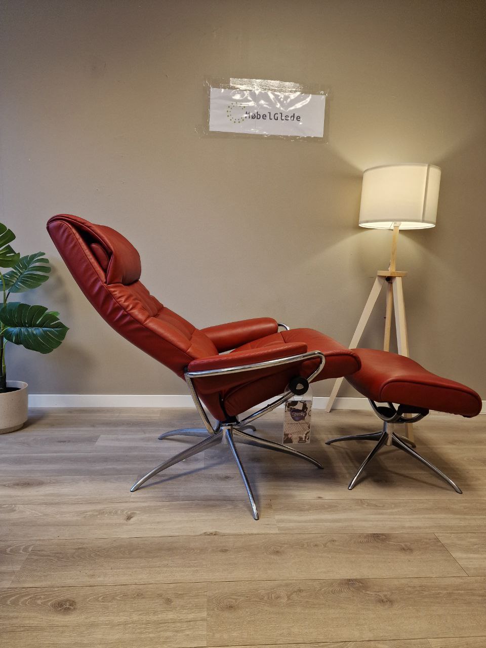 Stressless London lenestol m/krakk i rød